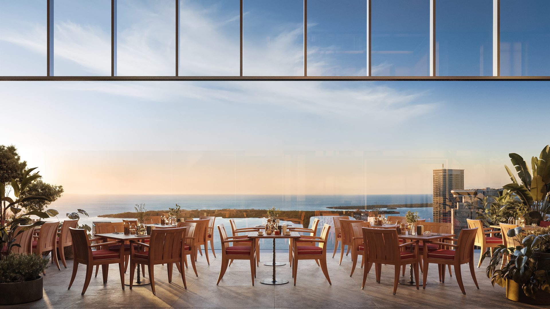 River terrace at Faena Residences Miami